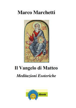 Il Vangelo di Matteo - Meditazioni esoteriche